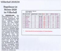 Zeitungsbericht zum Saisonabschluss 2019/2020